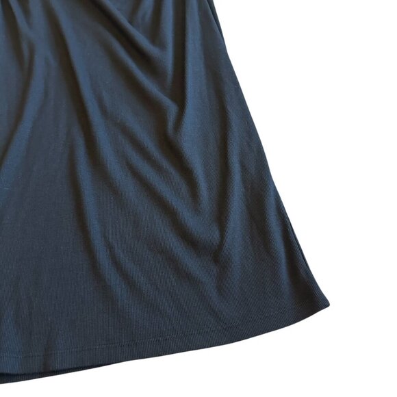 Michael Stars Rosella Black Strapless Dress Ultra Rib Stretch Size XL Women's - Picture 12 of 14